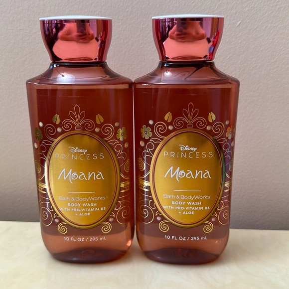 NIB Two Full Size BB&W Disney Princess Moana Ultimate Hydration Body Wash - Picture 1 of 6